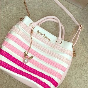 Betsy Johnson ombré pink purse